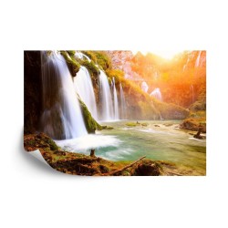 Fototapete Kaskaden-Wasserfall