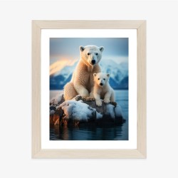 Poster Eisbären Auf Eis