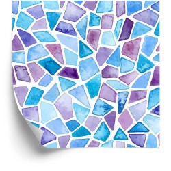 Tapete Geometrisches Mosaik Für Wohnzimmer  Büro