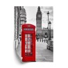 Poster Eine Rote Telefonzelle Mit Big Ben Im Hintergrund