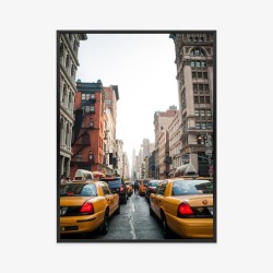 Poster Taxis Auf Der Soho Street New York