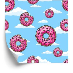 Tapete Donuts In Den Wolken
