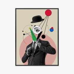 Poster Allgegenwärtiger Geist – Eine Von Moderner Kunst Inspirierte Collage