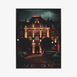 Poster Beleuchtete Architektur In Rom Bei Nacht