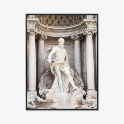 Poster Die Architektur Des Schönsten Trevi-Brunnens In Rom