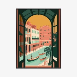 Poster Gondeln Auf Dem Canal Grande Von Venedig
