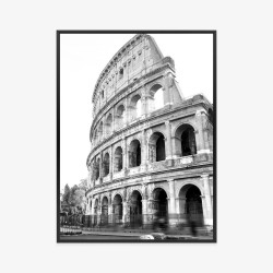 Poster Das Antike Kolosseum In Rom In Schwarzweiß