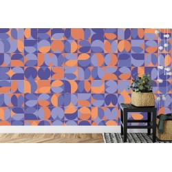 Fototapete Retro Pattern  Geometric Colorful Abstract