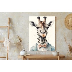Poster Giraffe Mit Fliege