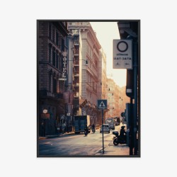 Poster Straßen Von Rom Bei Sonnenaufgang