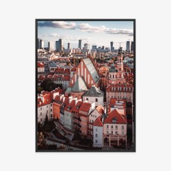 Poster Blick Von Oben Auf Die Altstadt Von Warschau
