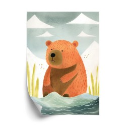 Poster Ein Bär Am Wasser