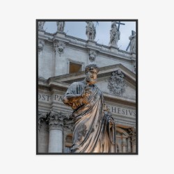 Poster Statue In Der Basilika St Petrus Im Vatikan