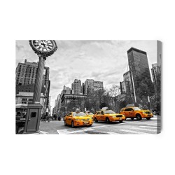 Leinwandbild Gelbe Taxis In New York City