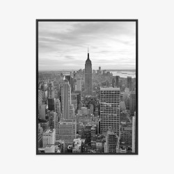 Poster Empire State Building Schwarz-Weiß-Landschaft