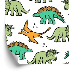 Tapete Die Bunten Dinosaurier Für Kinder