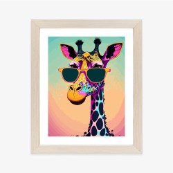Poster Giraffe Mit Sonnenbrille