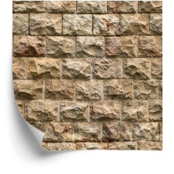 Tapete Steinmauer - 3D-Effekt