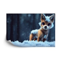 Fototapete Red Fox In The Snow