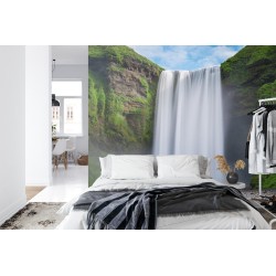 Fototapete Wasserfall Skógafoss